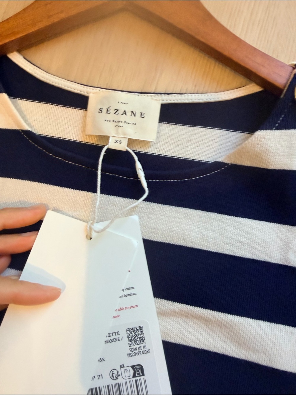 Sezane Mariniere Colette/ Marine, Ecru color - Picture 7 of 9